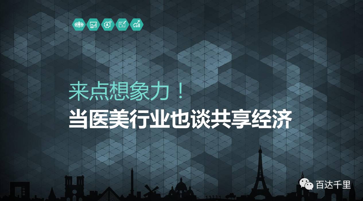 来点想象力！当医美行业也谈共享经济